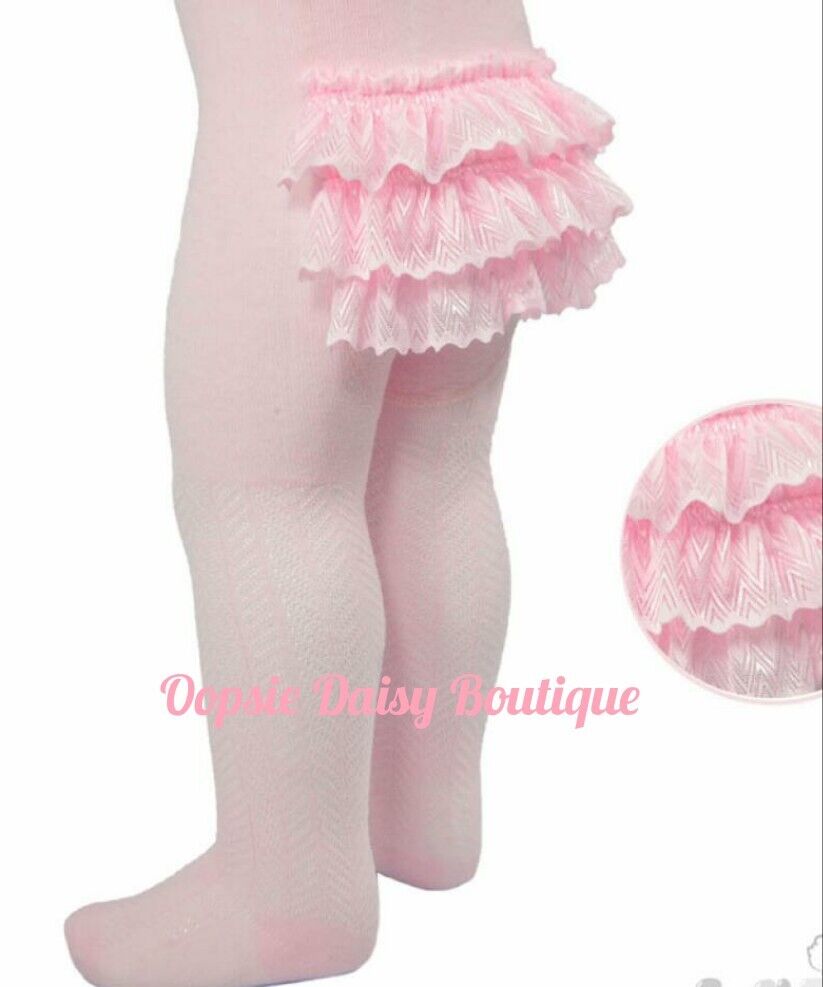 Baby girl ruffle sales tights