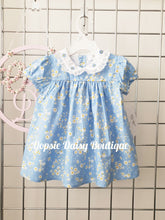 Load image into Gallery viewer, Girls Blue Pretty Flower Dress