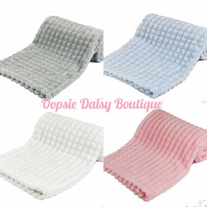 Personalised Baby Blanket Supersoft Waffle Design