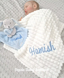 Personalised Baby Blanket,  Bunny Comforter