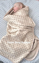 Load image into Gallery viewer, Personalised Baby Blanket Caramel Beige Supersoft