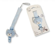 Load image into Gallery viewer, Baby Dummy Clips Teddy Bear Dummy Holder