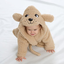 Load image into Gallery viewer, Baby Boys Girls Beige Dressing Gown Super Cosy