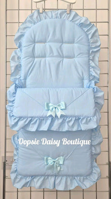 Blue Ribbon Foot Muff Cosy Toes Pram Nest