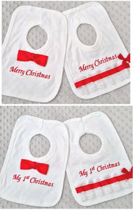 My 1st Christmas Bib Merry Christmas Bib