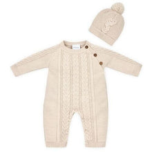 Load image into Gallery viewer, Boys Girls Knitted Romper &amp; Hat Sets Dandelion Unisex