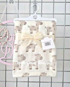 Personalised Baby Blanket Supersoft Giraffe Design