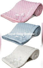 Load image into Gallery viewer, Personalised Baby Blanket Super Thick &amp; Cosy with Ribbon