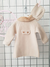 Load image into Gallery viewer, Beige Knitted Pram Coat &amp; Hat