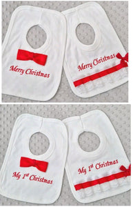 My 1st Christmas Bib Merry Christmas Bib