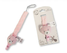 Load image into Gallery viewer, Baby Dummy Clips Teddy Bear Dummy Holder