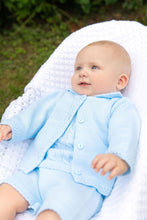 Load image into Gallery viewer, Blue Knitted Baby Cardigan  - Dandelion