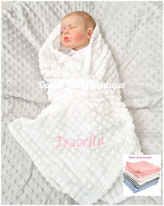 Personalised Baby Blanket Supersoft Waffle Design