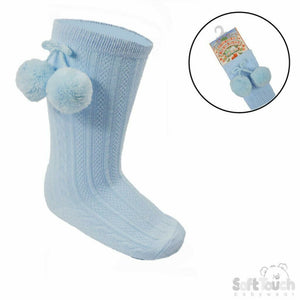 Knee High Pom Pom Socks