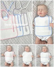 Load image into Gallery viewer, Personalised Spanish Baby Bib With Dummy Holder