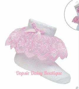 Baby Girls Frilly Ankle Socks