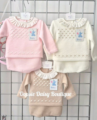 Girls Pretty Knitted Jam Pants Sets