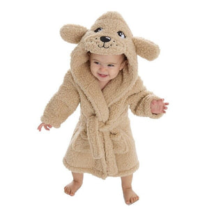 Baby Boys Girls Beige Dressing Gown Super Cosy