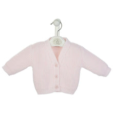 Load image into Gallery viewer, Pink Knitted Baby Cardigan  - Dandelion