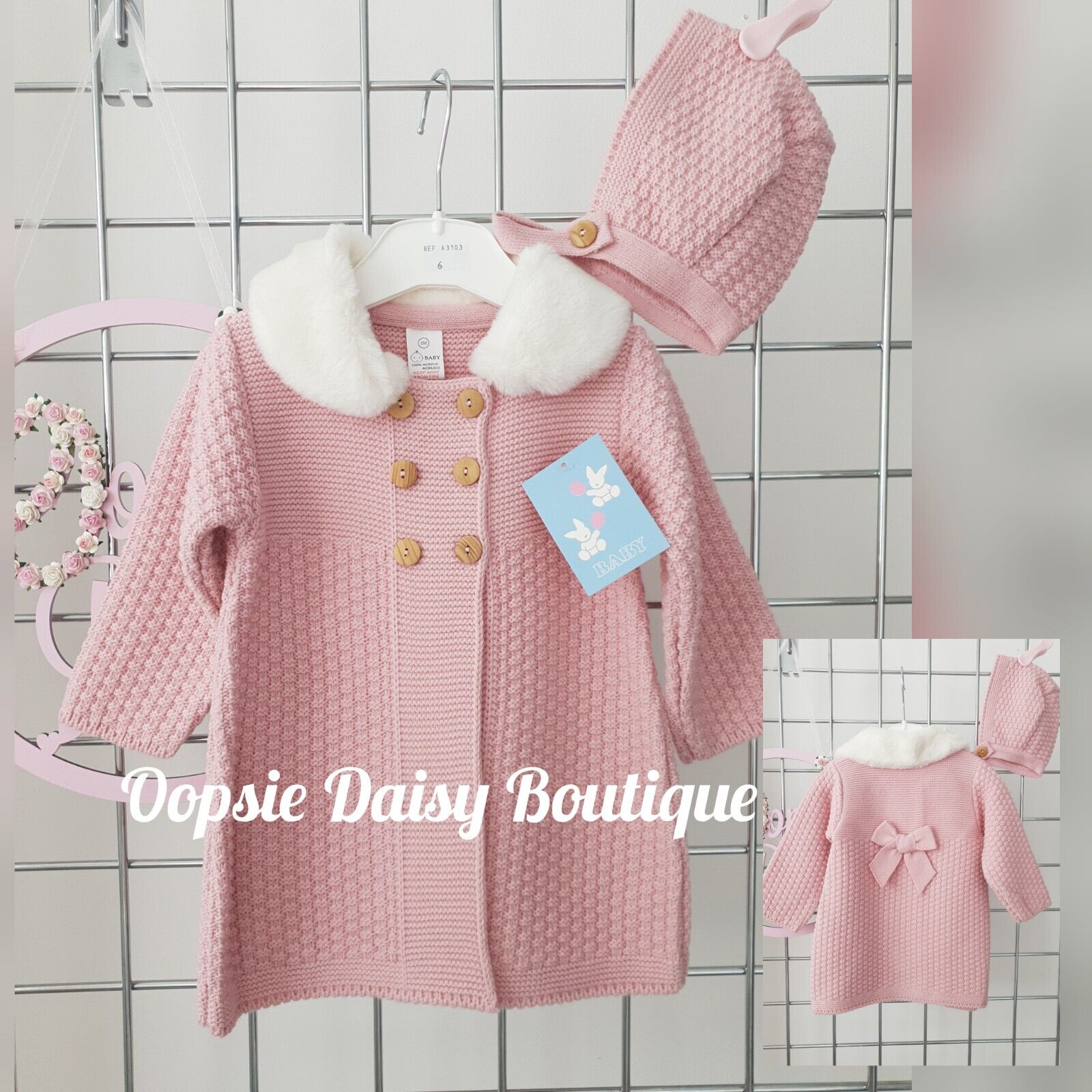 Knitted pram hot sale coat