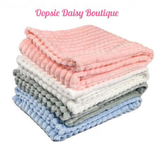 Load image into Gallery viewer, Personalised Baby Blanket Supersoft Waffle Design