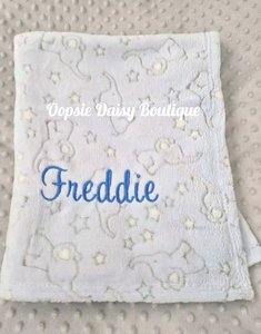 Personalised Baby Blanket Supersoft Elephant Design