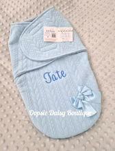 Load image into Gallery viewer, Personalised Baby Swaddle Wrap Baby Pram Nest