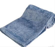 Load image into Gallery viewer, Personalised Baby Blanket Supersoft Dinosaur Embossed Design