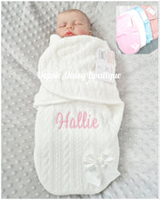 Load image into Gallery viewer, Personalised Baby Swaddle Wrap Baby Pram Nest