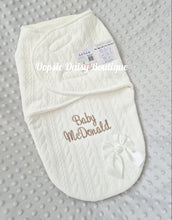 Load image into Gallery viewer, Personalised Baby Swaddle Wrap Baby Pram Nest