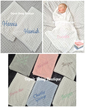 Load image into Gallery viewer, Personalised Baby Blanket Supersoft Waffle Design