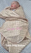 Load image into Gallery viewer, Personalised Baby Blanket Caramel Beige Supersoft