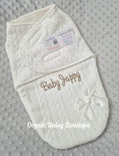 Load image into Gallery viewer, Personalised Baby Swaddle Wrap Baby Pram Nest