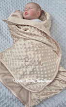 Load image into Gallery viewer, Personalised Baby Blanket Caramel Beige Supersoft