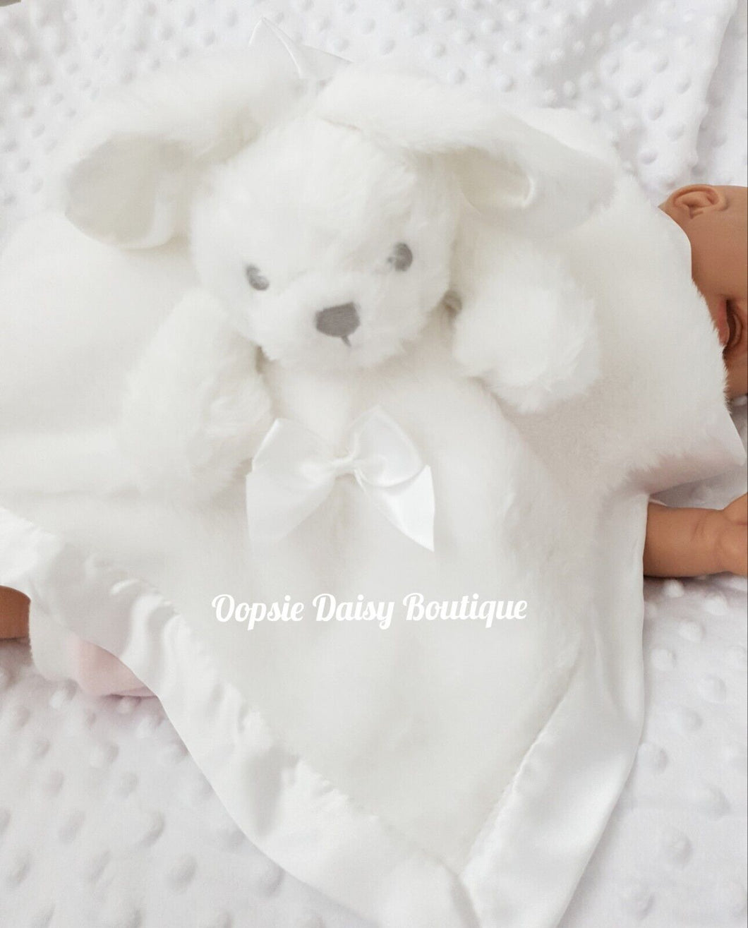 Baby Bunny Comforter with Ribbon